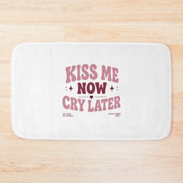 Item preview, Kiss Me Now Cry Later | Retro Coquette Typography Pink Aesthetic designed and sold by AveniaOficial.