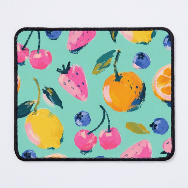 Item preview, Maximalist Fruit Pattern Mint Green Apartment designed and sold by bosamji.