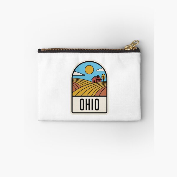 Item preview, Minimalist Ohio Countryside Farm Barn Retro Travel Badge designed and sold by Paper Drip.