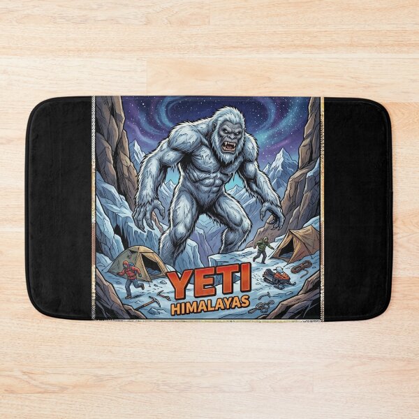 Item preview, The Yeti | Abominable Snowman Cryptid – Horror Comic Design designed and sold by redsharkuk.