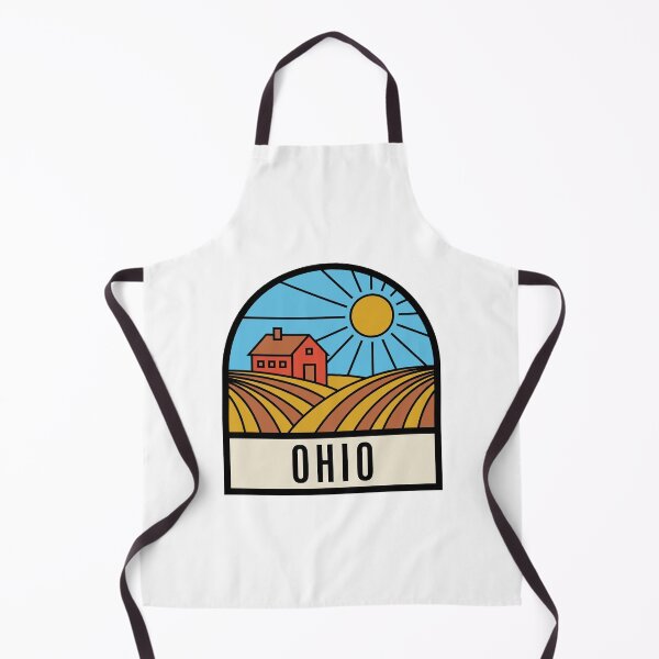 Item preview, Minimalist Ohio Countryside Farm Barn Retro Travel Badge designed and sold by Paper Drip.