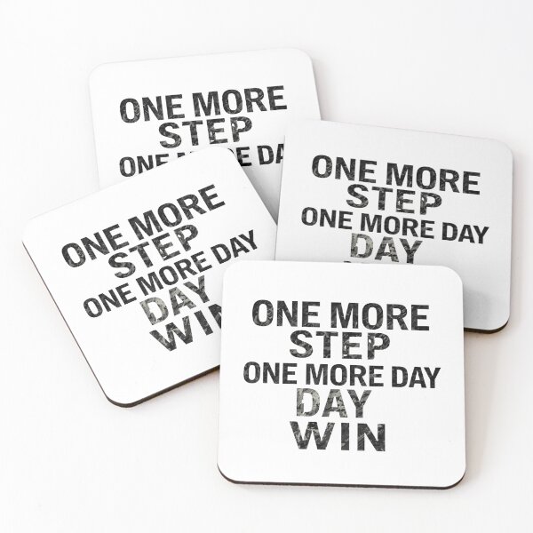 Item preview, One More Step One More Day One More Win | Motivational Typography Quote | Minimalist Inspirational T-Shirt designed and sold by Vvmd.