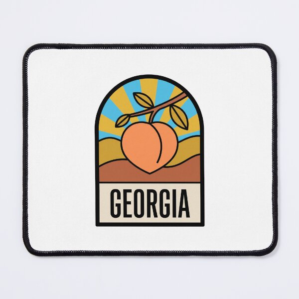 Item preview, Minimalist Georgia Peach State Retro Sunburst Art designed and sold by Paper Drip.