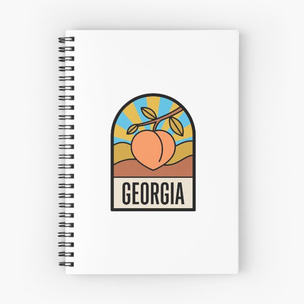 Item preview, Minimalist Georgia Peach State Retro Sunburst Art designed and sold by Paper Drip.