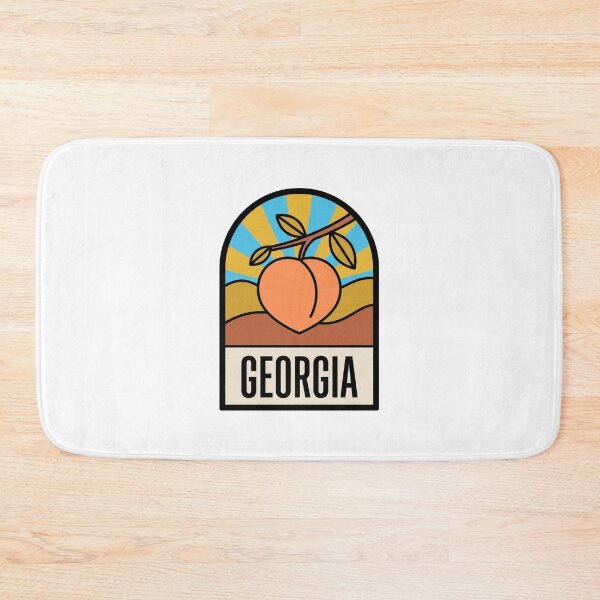 Item preview, Minimalist Georgia Peach State Retro Sunburst Art designed and sold by Paper Drip.