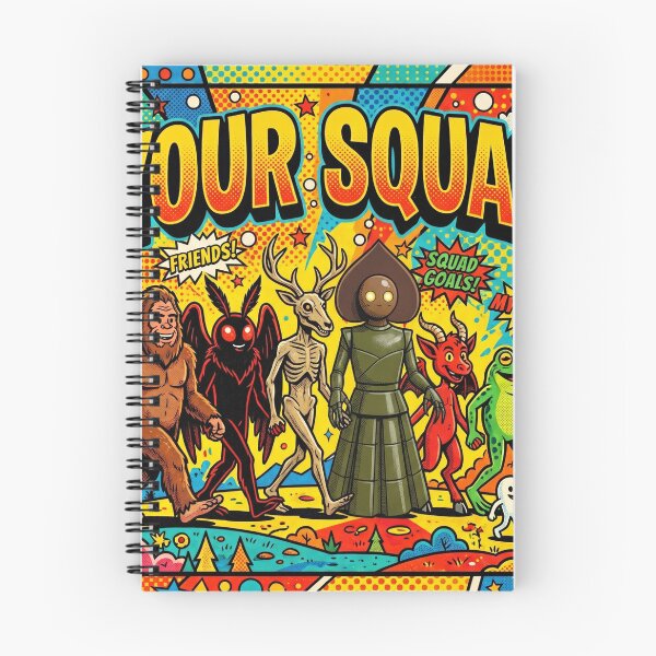 Item preview, Your Squad Cryptid Friends Funny Pop Art designed and sold by redsharkuk.