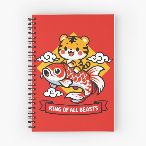 Item preview, Tiger Riding Lucky Koi designed and sold by PrintSmithArt.
