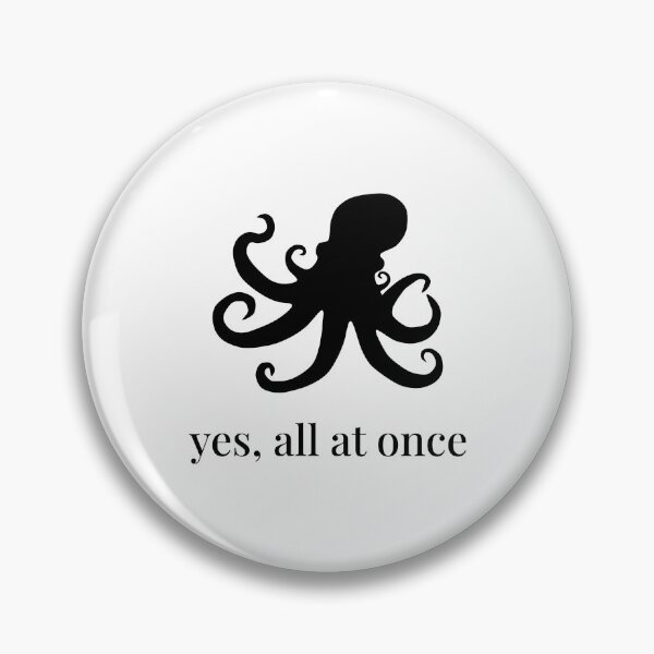 Item preview, Octopus Silhouette - Yes All At Once - Minimalist Animal Illustration designed and sold by Soulink-Studio.