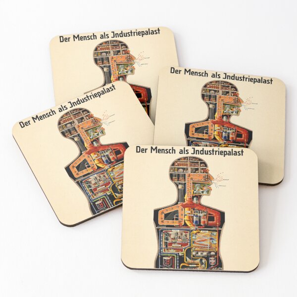 Item preview, Der Mensch als Industriepalast or Man as Industrial Palace  - Vintage Anatomy Poster Industrial Human Diagram for Medical History Enthusiasts designed and sold by RickE.