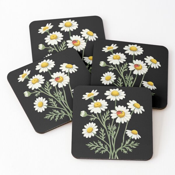 Item preview, Oxeye Daisy And Ladybird. designed and sold by Dinasshop.