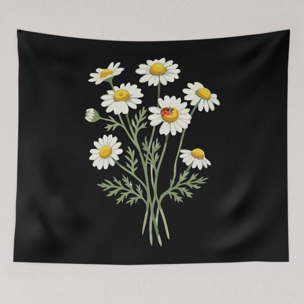 Item preview, Oxeye Daisy And Ladybird. designed and sold by Dinasshop.