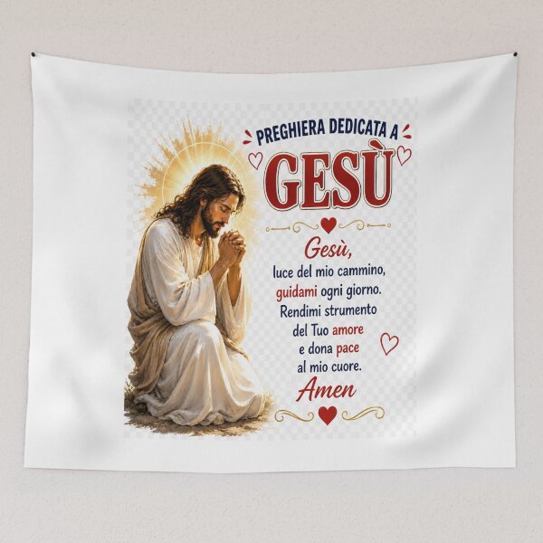 Item preview, Preghiera Dedicata a Gesù – Inspirational Christian Prayer Graphic  designed and sold by RipantinaFantasy .