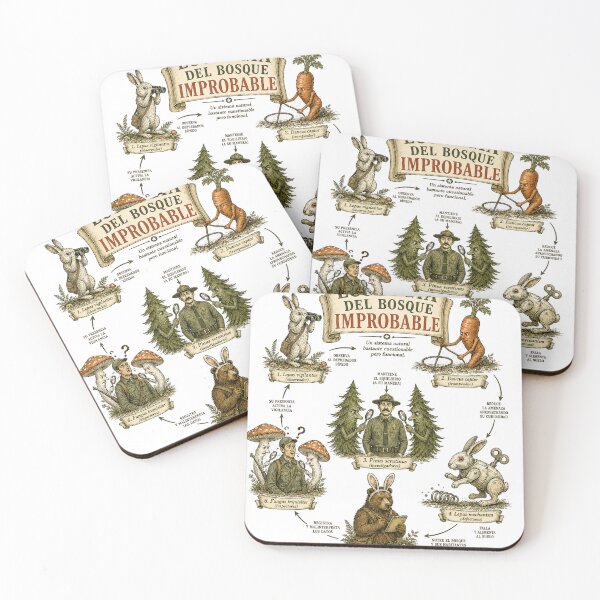 Item preview, Ecología del bosque improbable – Surreal Rabbit Society designed and sold by Past in Threads.