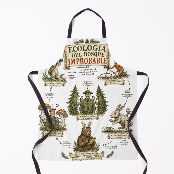 Item preview, Ecología del bosque improbable – Surreal Rabbit Society designed and sold by Past in Threads.