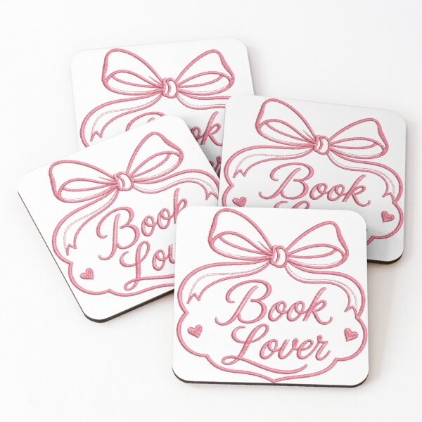 Item preview, Book Lover Pink Bow Coquette Embroidery Design designed and sold by AveniaOficial.
