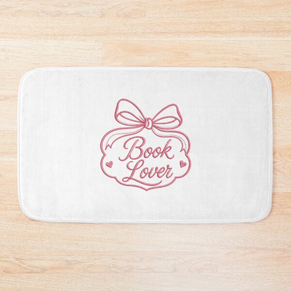 Item preview, Book Lover Pink Bow Coquette Embroidery Design designed and sold by AveniaOficial.