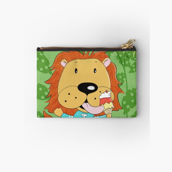 Item preview, Cartoon Lion Easting Ice Cream designed and sold by iCraftCafe.