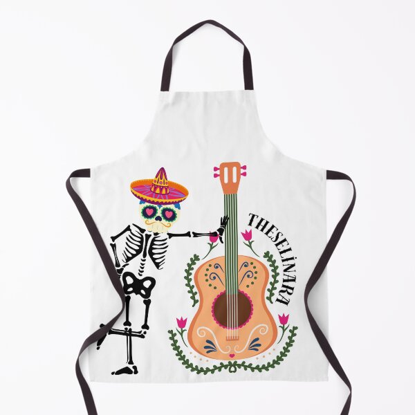 Item preview, Fiesta Skeleton with Floral Guitar: Vibrant Day of the Dead Art designed and sold by Theselinara.