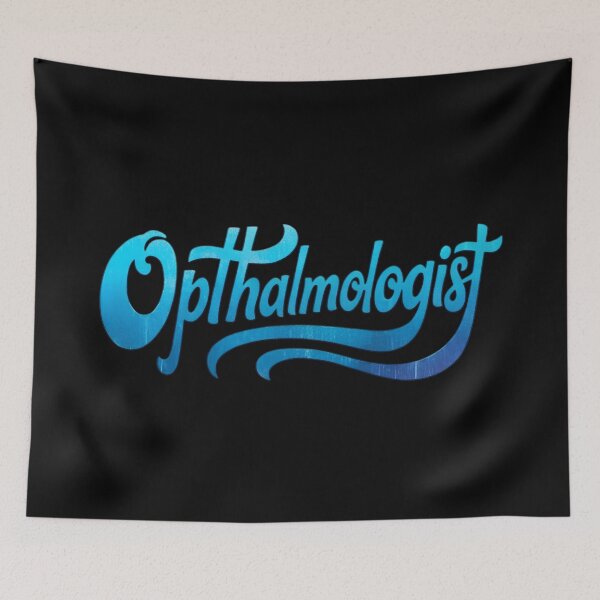 Item preview, Elegant Opthalmologist Typography Blue Script designed and sold by Khadigadesings.