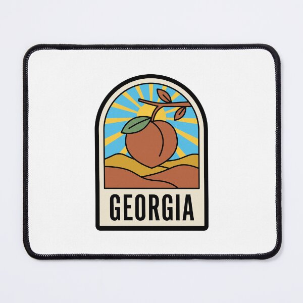 Item preview, Minimalist Georgia Peach State Retro Sunburst Art designed and sold by Paper Drip.