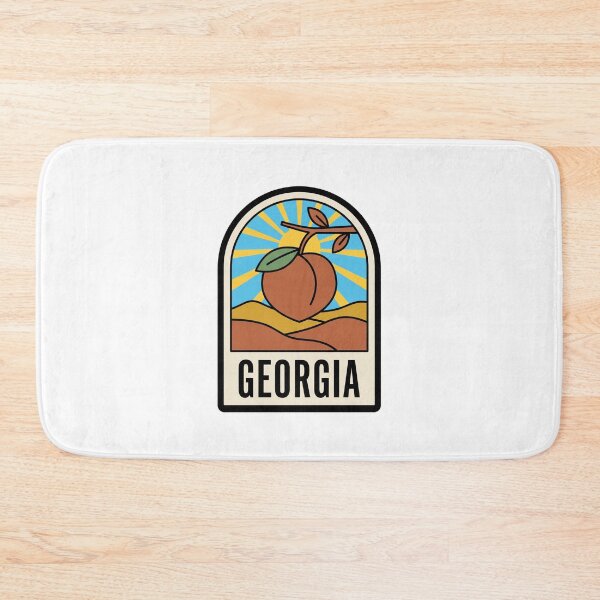 Item preview, Minimalist Georgia Peach State Retro Sunburst Art designed and sold by Paper Drip.