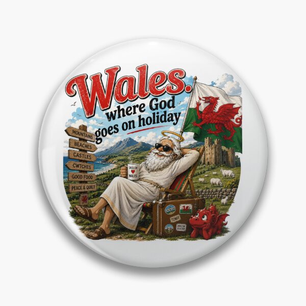 Item preview, Wales where god goes on holiday designed and sold by AugustusImages.