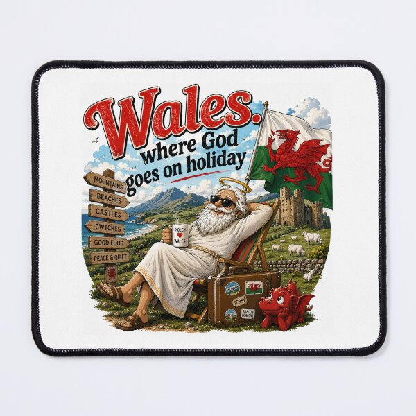Item preview, Wales where god goes on holiday designed and sold by AugustusImages.