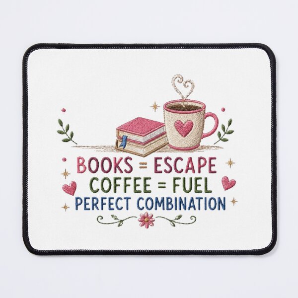 Item preview, Books Are Escape Coffee Is Fuel | Cute Reading and Coffee Design designed and sold by AveniaOficial.