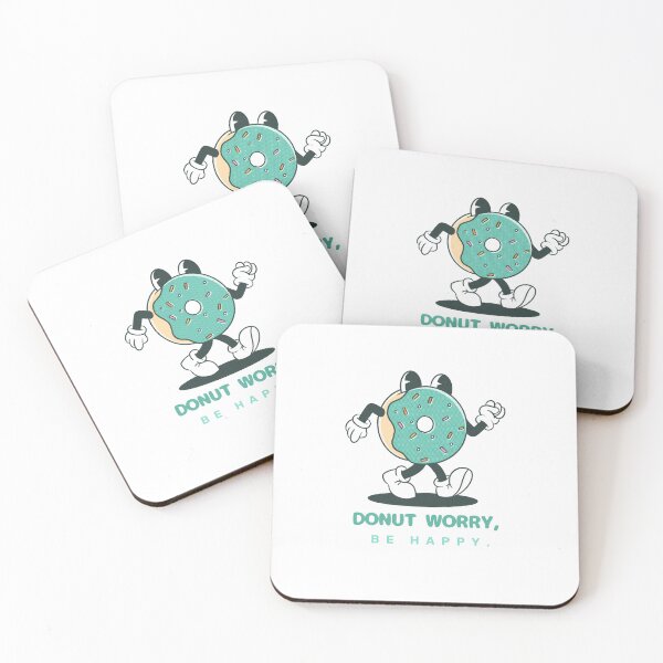 Item preview, Donut Worry. Be Happy – Food Lover Joke – Humorous Gift Idea designed and sold by Christie Olstad.