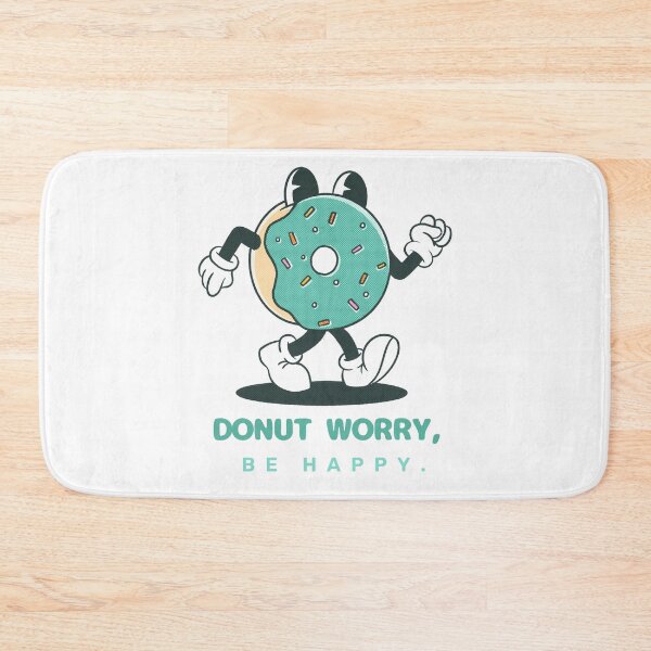 Item preview, Donut Worry. Be Happy – Food Lover Joke – Humorous Gift Idea designed and sold by Christie Olstad.