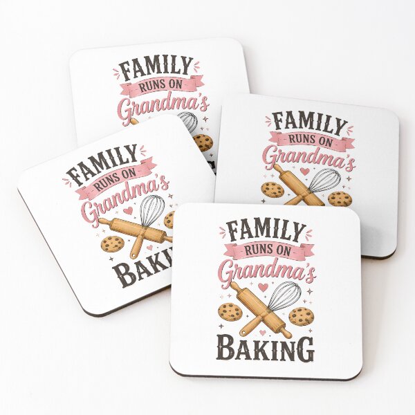 Item preview, Family Runs on Grandma's Baking Shirt | Grandma Baking Gift | Vintage Kitchen T-Shirt | Family Baker Tee designed and sold by BDLuck2021.