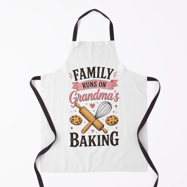 Item preview, Family Runs on Grandma's Baking Shirt | Grandma Baking Gift | Vintage Kitchen T-Shirt | Family Baker Tee designed and sold by BDLuck2021.