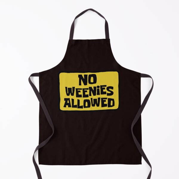 Item preview, No Weenies Allowed Funny Sticker | Retro Cartoon Sign designed and sold by PIXEL POP DESIGNS - Beyond the Norm!.