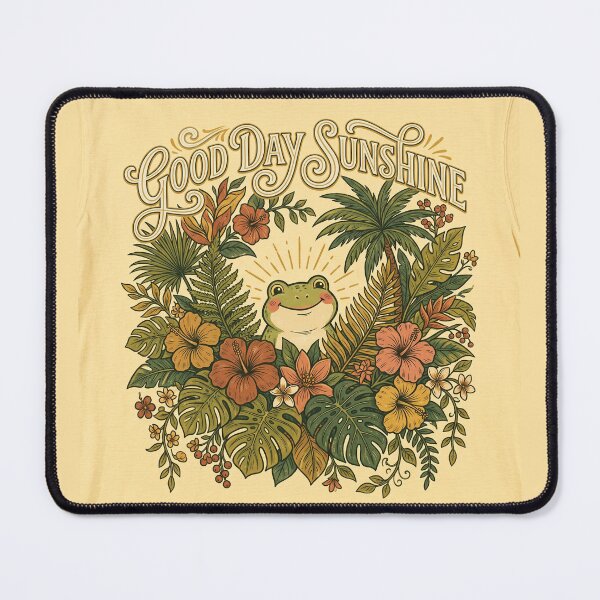 Item preview, Good Day Sunshine Frog Shirt | Vintage Botanical Tropical Frog Graphic Tee designed and sold by DmaarGroup.