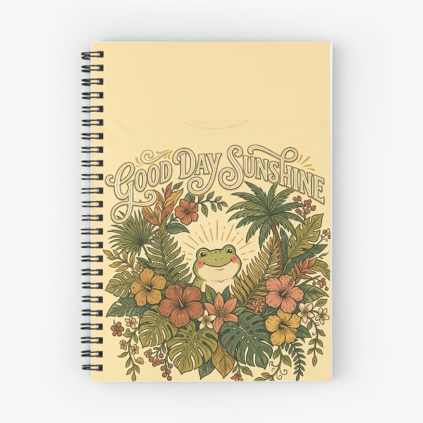 Item preview, Good Day Sunshine Frog Shirt | Vintage Botanical Tropical Frog Graphic Tee designed and sold by DmaarGroup.