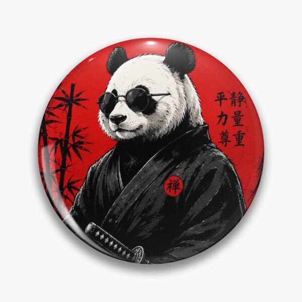 Item preview, Cool Panda Samurai Streetwear Art designed and sold by phoenixram95.