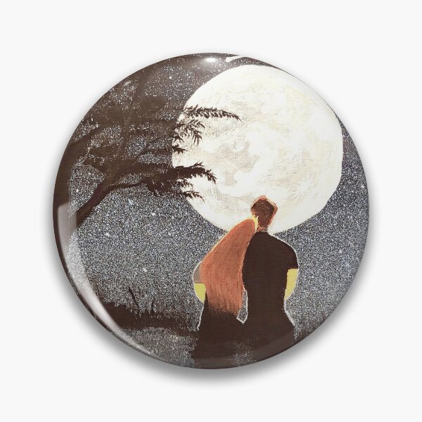 Item preview, Couple Under Moon — Romantic Moonlit Night Acrylic Art Print designed and sold by ArtByShoonya.