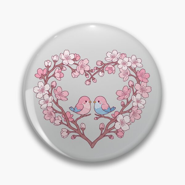 Item preview, Cute Sakura Spring Bird: Kawaii Japanese Cherry Blossom Animal designed and sold by hattie's.