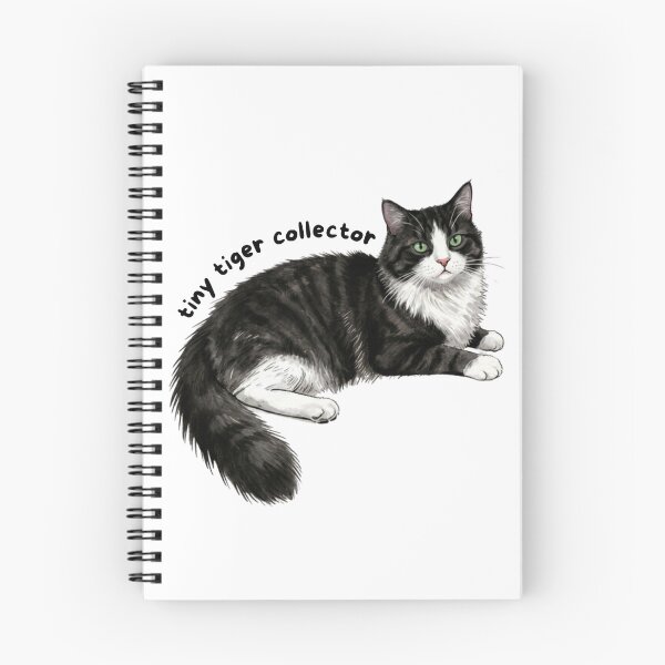Item preview, Tiny Tiger Collector Sticker | Tuxedo Cat Vinyl Decal | Black and White Cat Lover Gift | Cute Kitty Laptop, Water Bottle & Journal Sticker designed and sold by Safiacreatess.