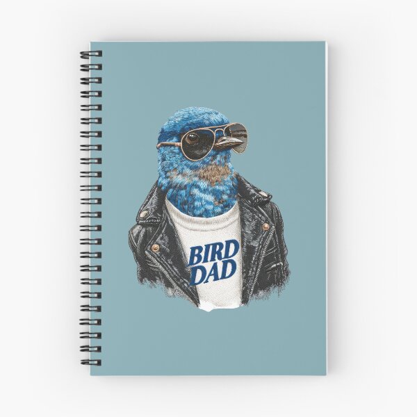 Item preview, Cool Bird Dad Embroidered Bluebird Design designed and sold by MegaNovaArt.