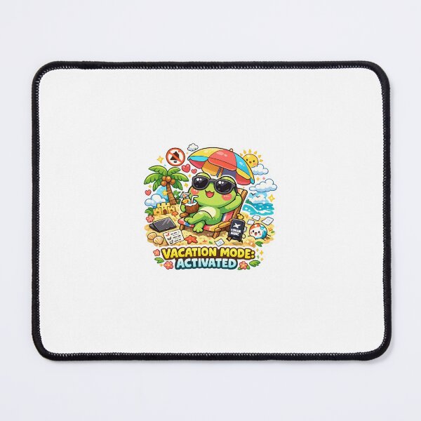 Item preview, Cute Kawaii Frog Beach Vacation Sticker designed and sold by Cozy404Lab.