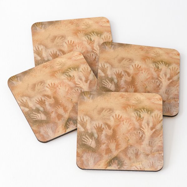 Item preview, Cave Art Primitive Style Handprint Pattern Design for Tribal Art Lover designed and sold by RickE.
