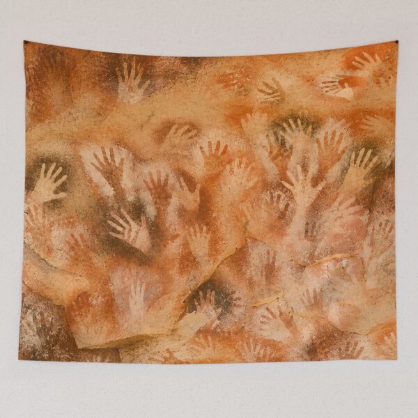 Item preview, Cave Art Primitive Style Handprint Pattern Design for Tribal Art Lover designed and sold by RickE.