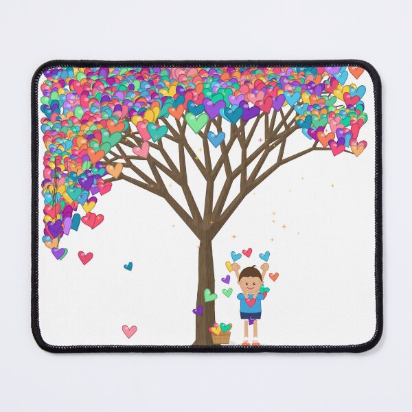 Item preview, Happy boy under hearts tree designed and sold by Friendly Art.