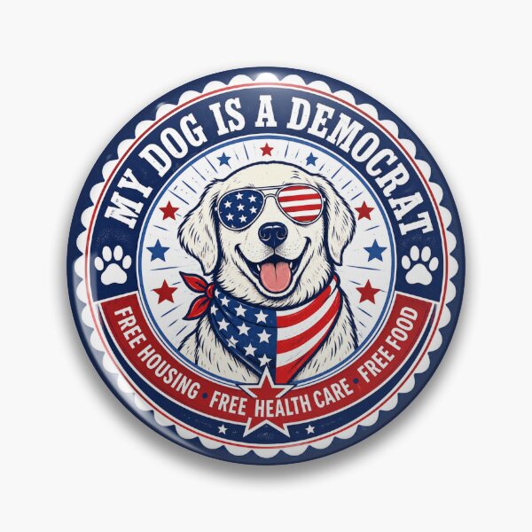 Item preview, My Dog is a Democrat designed and sold by KrzysztofART.