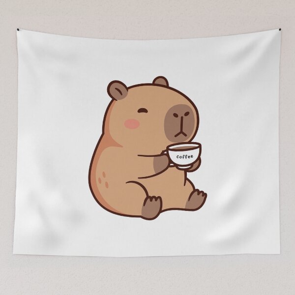 Item preview, Coffee Capybara designed and sold by AESTHETISCAPES.