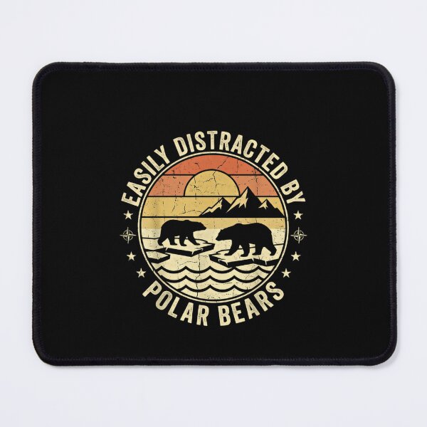 Item preview, Easily Distracted By Polar Bears Wildlife Animal Lover Enthusiast designed and sold by JonesFlora2025.