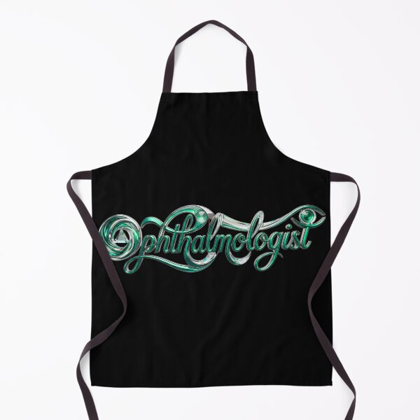 Item preview, Futuristic Ophthalmologist Metallic Green Typography designed and sold by Khadigadesings.