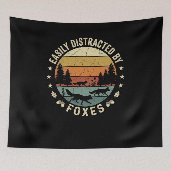 Item preview, Easily Distracted By Foxes Fox Lover Wildlife Nature Enthusiast designed and sold by JonesFlora2025.