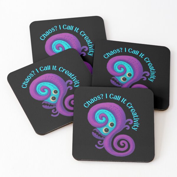 Item preview, Chaos? I Call It Creativity – Cute Purple Monster designed and sold by PatykArt.